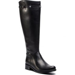 Oficerki SERGIO BARDI - Andezeno FW127352118CC 101. Czarne kozaki damskie Sergio Bardi, ze skóry, przed kolano, na wysokim obcasie, na obcasie, bez zapięcia. W wyprzedaży za 279,00 zł.
