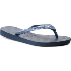 Japonki HAVAIANAS - Slim 40000300555 Navy Blue. Niebieskie klapki damskie Havaianas, bez wzorów, z tworzywa sztucznego, bez obcasa. W wyprzedaży za 99,00 zł.