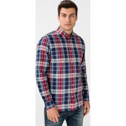 Tommy Hilfiger Koszula Niebieski Czerwony. Czerwone koszule męskie TOMMY HILFIGER, m, w kratkę, z bawełny, bez kołnierzyka, z długim rękawem. Za 428,95 zł.