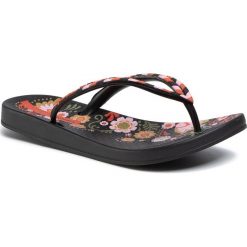 Japonki IPANEMA - Anat Lovely X Fem 82769 Black/Red 20542. Czarne klapki damskie Ipanema, bez wzorów, z tworzywa sztucznego, bez obcasa. Za 79,99 zł.