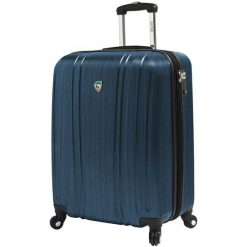 Mia Toro Walizka Podróżna m1093/3-S Niebieski. Niebieskie walizki Mia Toro, bez wzorów, eleganckie. Za 339,00 zł.