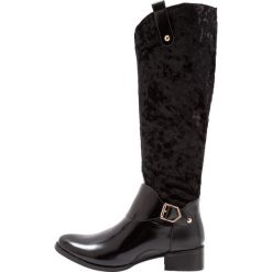 Lost Ink TRINI MIX RIDING BOOT Kozaki black. Czarne buty zimowe damskie Lost Ink, z materiału. W wyprzedaży za 149,50 zł.