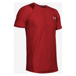 Under Armour MK-1 Koszulka Czerwony. Czerwone podkoszulki męskie Under Armour, xxl, bez wzorów, z elastanu, bez kołnierzyka, z krótkim rękawem, krótkie. Za 171,95 zł.