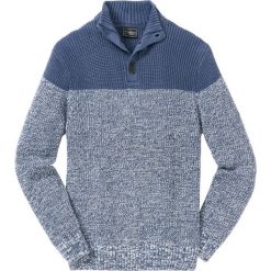 Sweter ze stójką bonprix indygo-biały. Niebieskie swetry męskie bonprix, s. Za 69,99 zł.