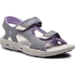 Sandały COLUMBIA - Childrens Techsun Vent BC4566 Tradewinds Grey/White Violet 032. Szare sandały dziewczęce Columbia, ze skóry ekologicznej, bez zapięcia. Za 169,99 zł.