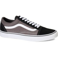 Vans - Tenisówki Old Skool. Szare tenisówki męskie marki Vans, w paski, ze skóry, z paskami. Za 299,90 zł.