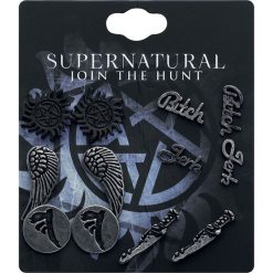 Supernatural Symbols Kolczyki - Earpin wielokolorowy. Czarne kolczyki damskie Supernatural. Za 62,90 zł.