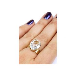 InspiRING Kryształ Górski Szlif Owalny złoto. Żółte pierścionki damskie Brazi druse jewelry, z kryształem, złote. Za 295,00 zł.