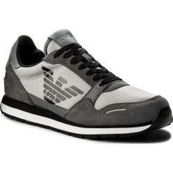 Sneakersy EMPORIO ARMANI - X4X215 XL198 A927 Ash/Ash/Ash. Szare sneakersy męskie marki Emporio Armani, bez zapięcia. W wyprzedaży za 439,00 zł.