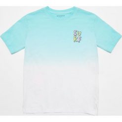 Bawełniany t-shirt z efektem ombre -. T-shirty męskie Reserved, bez wzorów, z bawełny, bez kołnierzyka. W wyprzedaży za 15,99 zł.