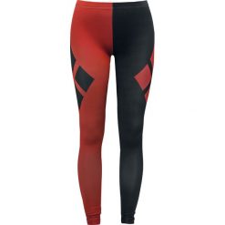 Harley Quinn Check Pattern Symbols Legginsy czerwony/czarmy. Czerwone legginsy marki Harley Quinn, xxl, z nadrukiem. Za 79,90 zł.