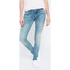 Hilfiger Denim - Jeansy Natalie. Niebieskie jeansy damskie Hilfiger Denim, z obniżonym stanem. W wyprzedaży za 329,90 zł.