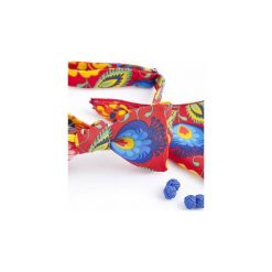 Komplet Mucha wiązana FOLK czerwony +poszetka +spinki do mankietów. Czerwone muszki męskie marki HisOutfit, bez wzorów, z materiału, wizytowe. Za 149,00 zł.