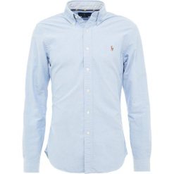 Polo Ralph Lauren OXFORD SLIM FIT Koszula blue. Szare koszule męskie slim marki Polo Ralph Lauren, l, z bawełny, button down, z długim rękawem. Za 419,00 zł.