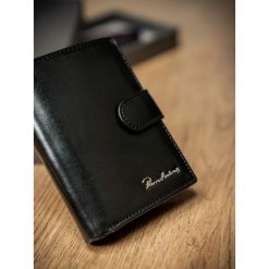 Portfel męski skórzany RFID Pierre Andreus czarny - Czarny. Czarne portfele męskie PIERRE ANDREUS, bez wzorów, ze skóry. Za 99,99 zł.