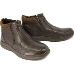 MANITU 660460-2 dunkelbraun, botki męskie. Botki męskie Manitu, na zamek. Za 339,90 zł.