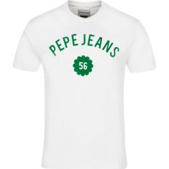 T-shirt Pepe Jeans. Białe koszulki męskie m, bez wzorów, z jeansu, bez kołnierzyka. Za 79,00 zł.