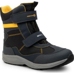 Śniegowce GEOX - J N.Alaska B.B Wpf E J847PE 050FU C0657 D Navy/Yellow. Niebieskie śniegowce chłopięce Geox, bez zapięcia. Za 349,00 zł.