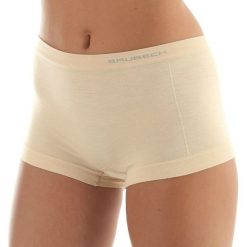 Bokserki damskie: Brubeck Bokserki damskie COMFORT WOOL beżowe r.M (BX10440)