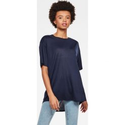 G-Star Raw - T-shirt. Różowe bluzki damskie G-Star RAW, s, bez wzorów, z lyocellu, retro, z okrągłym kołnierzem. Za 219,90 zł.