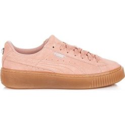 Buciki niemowlęce chłopięce: Puma Buty dziecięce Suede Platform Jewel JR beżowe r. 38 (365131 01)