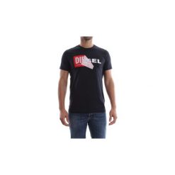 T-shirty z krótkim rękawem Diesel 00S02X 0091B T-DIEGO-QA. Niebieskie t-shirty męskie Diesel, s, bez wzorów, bez kołnierzyka, krótkie. Za 161,60 zł.
