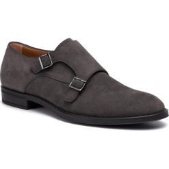 Półbuty BOSS - Coventry 50417725 10212392 01 Dark Grey 021. Szare półbuty męskie Boss, na co dzień, bez wzorów, ze skóry, klasyczne, bez zapięcia. W wyprzedaży za 679,00 zł.
