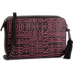 Torebka MICHAEL MICHAEL KORS - 32T9UF5C2Y Blk/Neon Pink. Różowe listonoszki damskie MICHAEL Michael Kors, bez wzorów, ze skóry, bez dodatków. Za 969,00 zł.