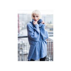 ROLL NECK JUMPER IN BLUE. Niebieskie swetry damskie The Hive, bez wzorów, z wełny, bez rękawów, bez kaptura. Za 199,00 zł.