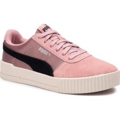 Sneakersy PUMA - Carina Lux SD 370540 02 Bridal Rose/Puma Black. Różowe półbuty damskie Puma, bez wzorów, ze skóry, bez obcasa, na płaskiej podeszwie, bez zapięcia. W wyprzedaży za 179,99 zł.