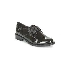 Derby Betty London JOHEIN. Czarne półbuty damskie Betty London, bez wzorów, bez obcasa, bez zapięcia. Za 261,75 zł.