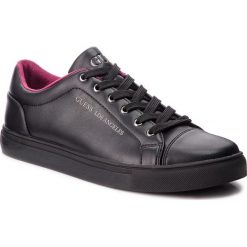 Sneakersy GUESS - FMLSS4 ELE12 BLACK. Czarne sneakersy męskie Guess, na co dzień, z aplikacjami, ze skóry ekologicznej, klasyczne, bez zapięcia. W wyprzedaży za 249,00 zł.