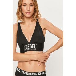 Diesel - Biustonosz. Czarne biustonosze sportowe damskie Diesel, s, z nadrukiem, z elastanu. Za 199,90 zł.