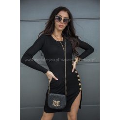 Sukienka Lulu Czarna. Czarne sukienki damskie Modaforyou, na randkę, s, z aplikacjami, z wiskozy, bez kołnierzyka, bez rękawów. Za 129,00 zł.