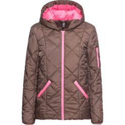 Krótka kurtka bonprix koniakowo-różowy. Pomarańczowe kurtki damskie marki bonprix, bez wzorów, krótkie, bez kaptura. Za 149,99 zł.