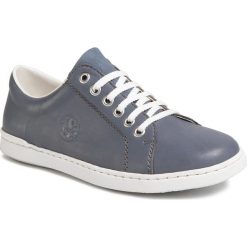 Sneakersy RIEKER - L2710-10 Blau. Niebieskie półbuty damskie Rieker, ze skóry. Za 249,00 zł.