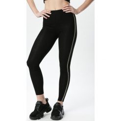 Czarne Legginsy Echogoria. Czarne legginsy damskie Born2be, s, z napisami, z gumy, glamour. Za 39,99 zł.