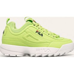 Fila - Buty Disruptor Low. Żółte buty sportowe damskie Fila, bez wzorów, z gumy, sportowe. W wyprzedaży za 339,90 zł.