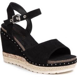 Espadryle REFRESH - 72226 Negro. Czarne espadryle damskie Refresh, bez wzorów, z tworzywa sztucznego, bez obcasa, na obcasie. Za 189,00 zł.