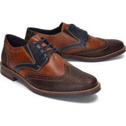 RIEKER 13520-27 brown combination, półbuty męskie. Brązowe półbuty męskie Rieker, na sznurówki. Za 299,90 zł.