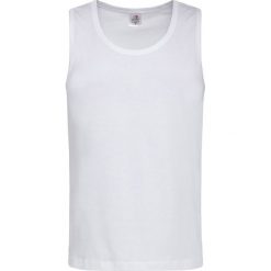 Biały Bawełniany T-Shirt (TANK TOP) Męski Bez Nadruku -STEDMAN- Koszulka, Bez Rękawów, Bezrękawnik TSJNPLST2800white. Białe koszulki męskie Stedman, m, z nadrukiem, z bawełny, casualowe, bez kołnierzyka, bez rękawów. Za 29,00 zł.