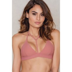 Stroje dwuczęściowe damskie: Rebecca Stella Góra bikini Multi Strap – Pink