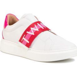 Sneakersy TWINSET - Sneaker 201TCT064 Mul.Ottico/Ge 05086. Różowe półbuty damskie Twinset, ze skóry. W wyprzedaży za 589,00 zł.