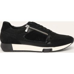 Tamaris - Buty. Czarne buty sportowe damskie Tamaris, bez wzorów, ze skóry, sportowe. W wyprzedaży za 219,90 zł.