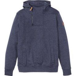 Bluza z kapturem bonprix niebieski melanż. Niebieskie bluzy męskie bonprix, s, bez wzorów, z kapturem, bez rękawów, z kapturem. Za 99,99 zł.