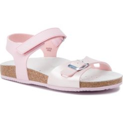 Sandały GEOX - J N.S.Aloha G. D J921CD 054AJ C8248 D Pink/Lt Pink. Różowe sandały dziewczęce Geox, ze skóry ekologicznej, bez zapięcia. W wyprzedaży za 159,00 zł.