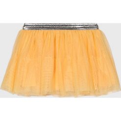 Name it - Spódnica dziecięca 92-122 cm. Żółte spódniczki dziewczęce marki Name it, bez wzorów, z poliesteru, mini, rozkloszowane. Za 59,90 zł.