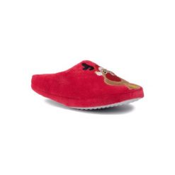 HOME&RELAX YZDKT58072 Czerwony. Czerwone kapcie damskie Home&Relax, z materiału. Za 29,99 zł.
