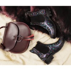 Ocieplane sztyblety na płaskim obcasie - skóra naturalna - model 479 - kolor indian. Szare botki damskie Zapato, na zimę, z jeansu, eleganckie, na niskim obcasie. W wyprzedaży za 259,35 zł.