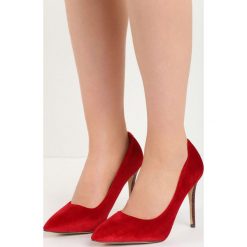 Czerwone Szpilki Flirt. Czerwone szpilki Born2be, z materiału. Za 79,99 zł.